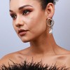 SOHI Women's Pearl White Party Drop Earrings - 3 of 4