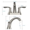 Bathroom Faucet, 4 Inch Bathroom Faucets for Sink 3 Hole - 3 of 4