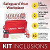 Goppli Lockout Tagout Kit with Hasps, Tags, and Padlocks – OSHA Compliant Electrical Safety LOTO Kit (2 Padlocks, 2 Hasps, 8 Tags, 12 Ties) - 2 of 4