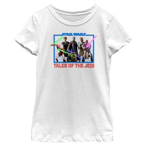 Girl's Star Wars: Tales of the Jedi Group Square T-Shirt - 1 of 4