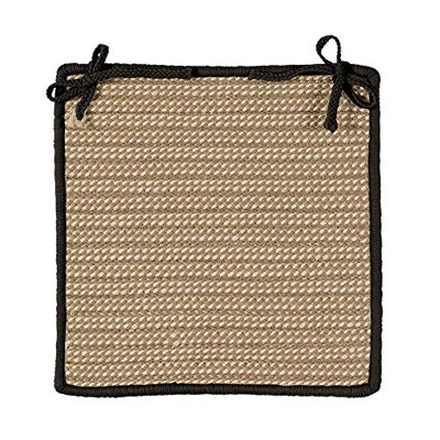Colonial Mills Boat House - Black Chair Pad Set (4)