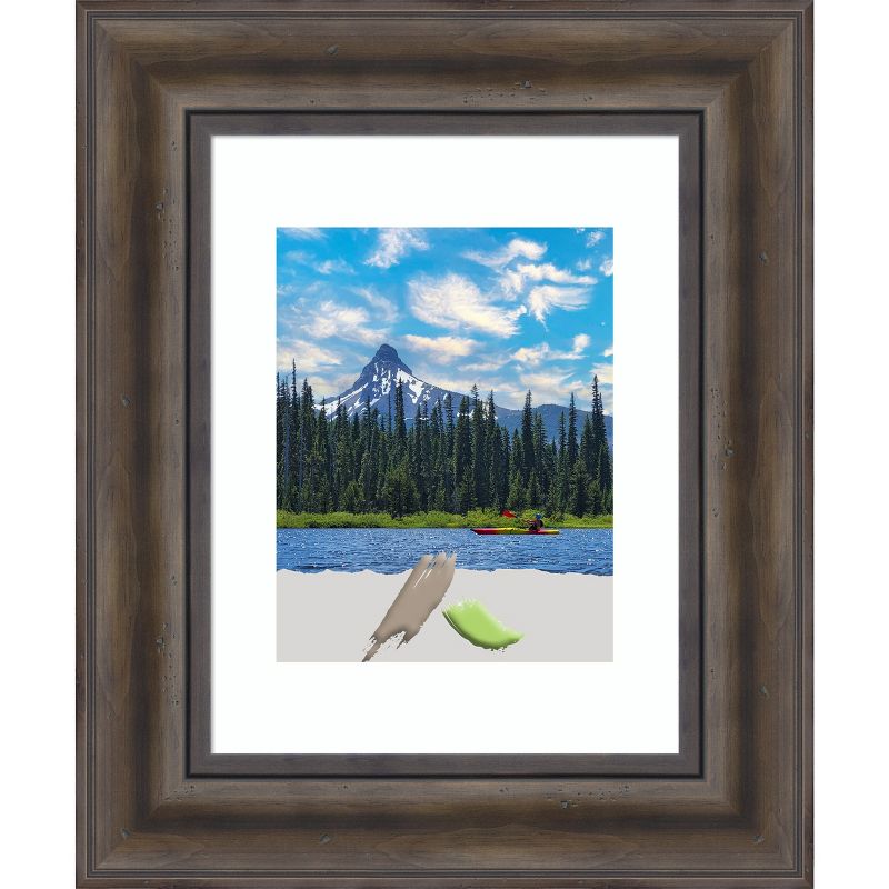 Amanti Art Rustic Pine Wood Picture Frame, 1 of 11