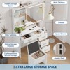 Garvee Vanity Desk with Mirror and Lights, Makeup Vanity Set with 5 Drawers, 3 Color Lighting Modes Adjustable Brightness Vanity - 2 of 4