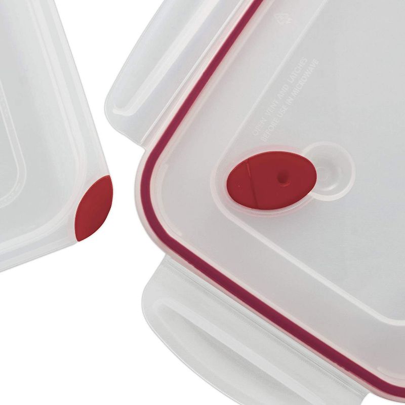 Sterilite Ultra Seal Plastic Rectangular Food Storage Containers with Easy Identifying Color Coding and Vented Latching Lids, 2 of 7