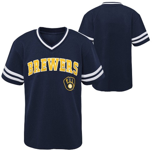 MLB Milwaukee Brewers Toddler Boys' Pullover Jersey - 2T