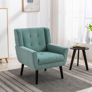 Streamdale Modern Soft Velvet Material Ergonomics Accent Chair Living Room Chair Bedroom Chair Home Chair - 1 of 4