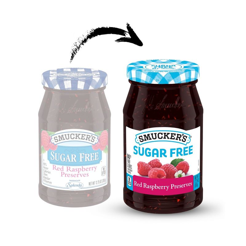 Smucker&#39;s Sugar Free Light Red Raspberry Preserves - 12.75oz, 4 of 8
