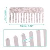 Unique Bargains Anti-Static Hair Comb Wide Tooth for Thick Curly Hair Hair Care Detangling Comb For Wet and Dry Dark 2.5mm Thick Pink 2 Pcs - 4 of 4