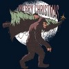 Men's Design By Humans Christmas Bigfoot By ArtStyleAlice T-Shirt - 2 of 4