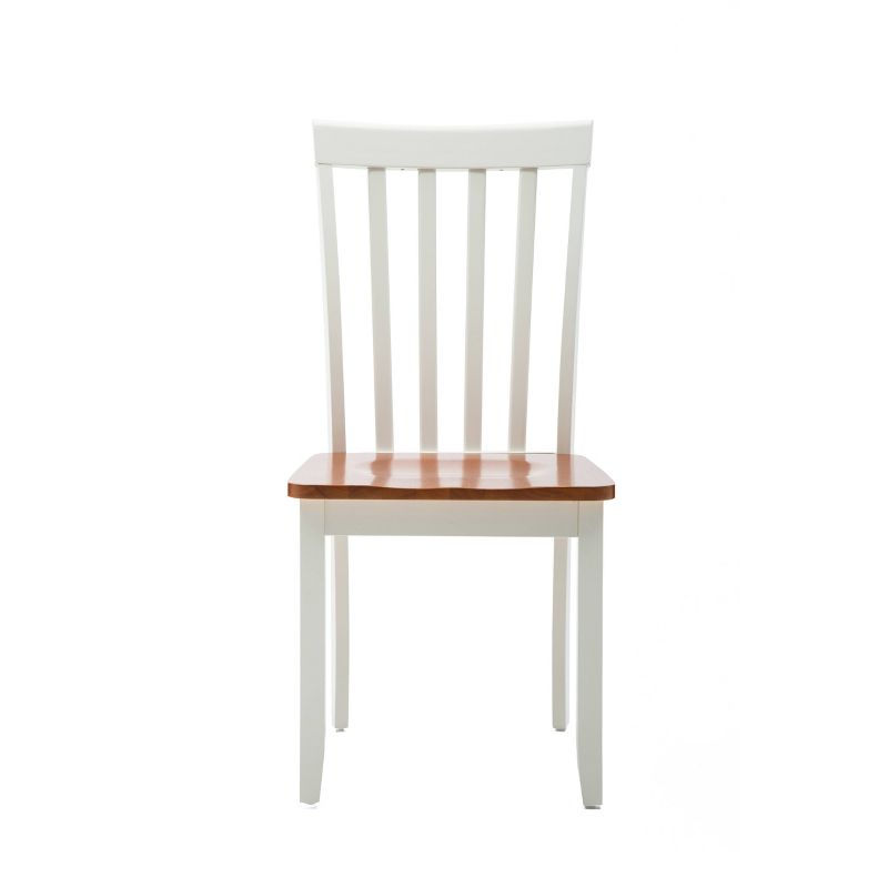 Set of 2 Bloomington Dining Chairs White/Honey Oak - Boraam, 4 of 10