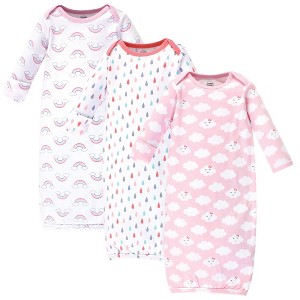 Luvable Friends Girls Cotton Gowns, Girls Clouds, Preemie/Newborn - 1 of 4