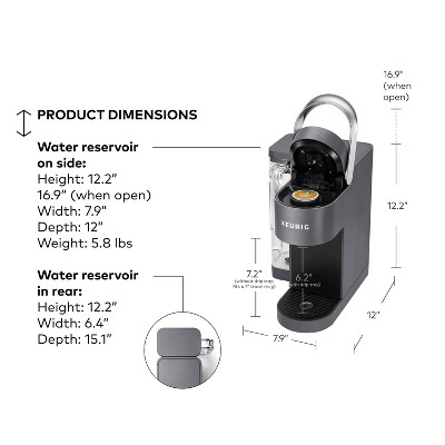Gray Smart Single Serve Coffee Maker with WiFi Compatibility