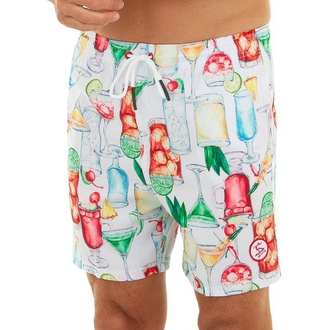 UZZI Amphibious Gear Men's Drinks Swim Suit | White Medium