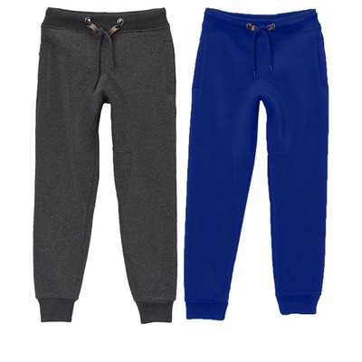 Galaxy By Harvic Boy's Slim-fit Fleece Jogger Sweatpants-2 Pack : Target