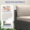 Garvee 7-Piece Patio Furniture Set, Rattan Wicker Sectional with Cushions, Modular Conversation Couch Set for Porch, Garden, or Deck - 4 of 4