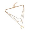 SOHI Women's Gold Everyday Multi-Layer Necklace - 2 of 4