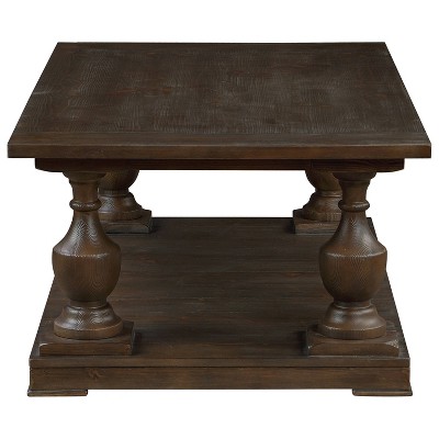 Walden 50" Brown Pine Rectangular Coffee Table