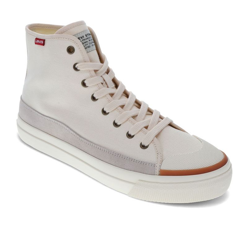 Levi's Mens Square Hi Twill and Suede Hightop Casual Sneaker Shoe, 1 of 7