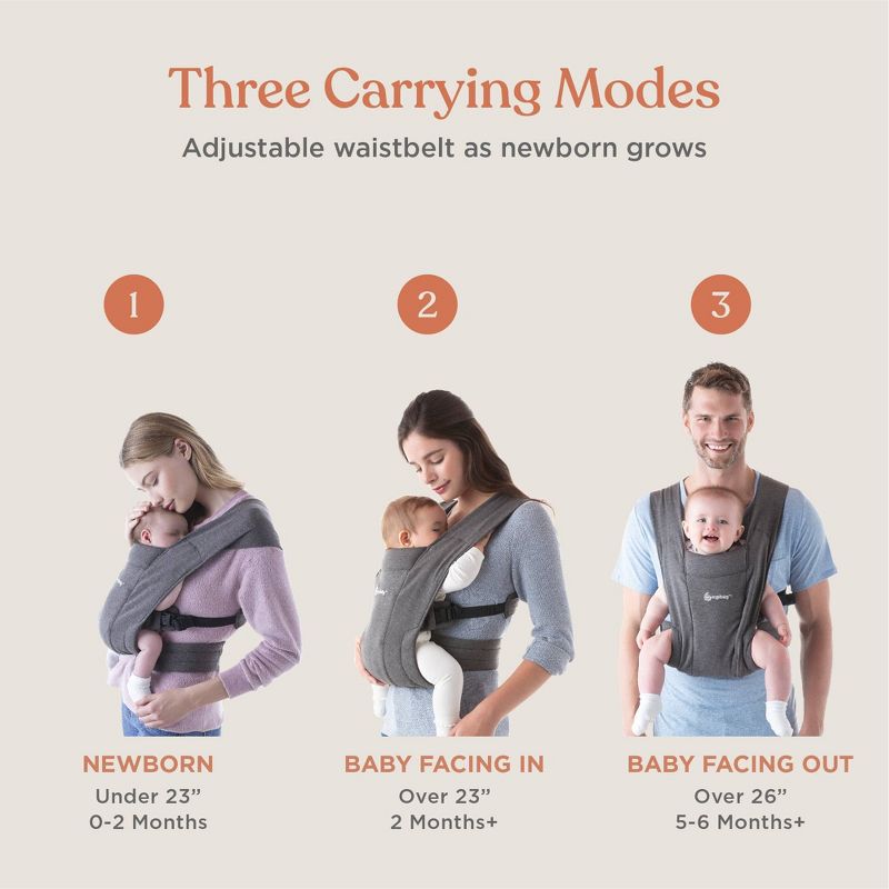 Ergobaby Embrace Cozy Knit Newborn Carrier for Babies, 3 of 17