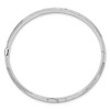 Black Bow Jewelry 5mm 14k White Gold D/C & Florentine Engraved Hinged Bangle Bracelet - 2 of 4