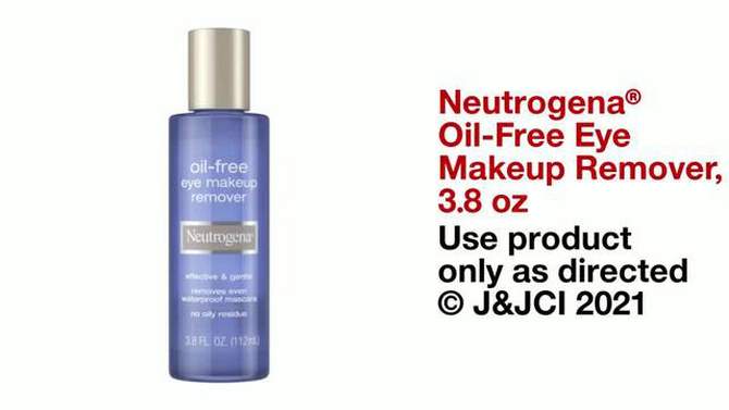 Neutrogena Oil-Free Liquid Eye Makeup Remover Solution - 3.8oz, 2 of 11, play video