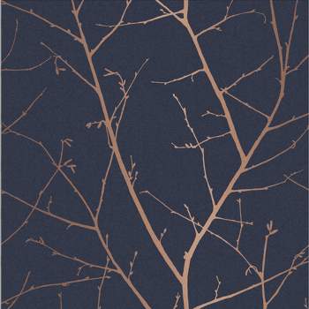 Boreas Teal Trees Trail Paste The Wall Wallpaper : Target