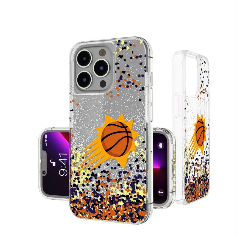 Keyscaper Phoenix Suns Confetti Glitter Phone Case, 1 of 2
