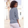 Women's Textured 3/4 Sleeve Top - LASCANA - 2 of 4