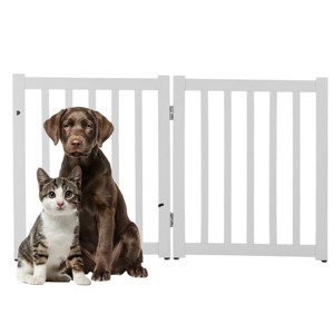 Dog Gate 2-Panel Foldable Indoor Pet Fence - 1 of 4
