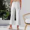 Coolmee Women's Wide Leg Jeans High Waisted Straight Leg Jeans Buttoned Loose Denim Pants with Pocket - 2 of 3