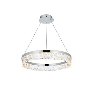 Elegant Lighting Linden 1 - Light Chandelier in  Chrome - 1 of 4