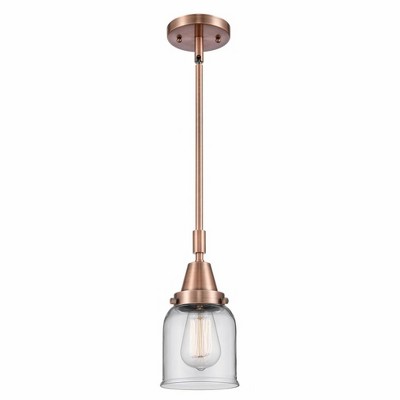 Bell - 1 Light Stem Hung Mini Pendant In Industrial Style-11.13 Inches Tall and 5 Inches Wide