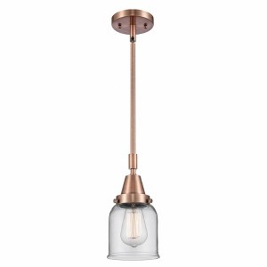 Bell - 1 Light Stem Hung Mini Pendant In Industrial Style-11.13 Inches Tall and 5 Inches Wide - 1 of 1