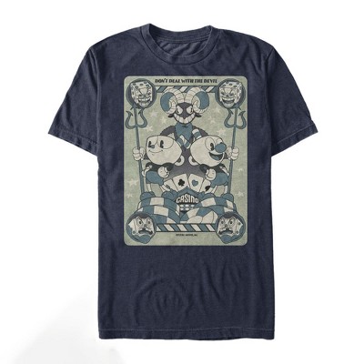 Men's Cuphead Casino Playing Card T-Shirt