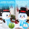 Itopfox 4ft Christmas Inflatable Snowman Decoration with Built-in LED Lights 1 Piece Outdoor Yard Garden Holiday Decor for Kids - 3 of 4