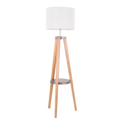 59" Compass Floor Lamp White - LumiSource