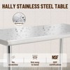 Stainless Steel Prep Table 48x24 Inch, NSF Certified Kitchen Work Table with Adjustable Undershelf, Heavy Duty & Rustproof for Restaurants, Bakeries - 4 of 4