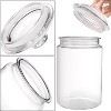 2 Pack 130 oz Large Cookie Jar with Lid, Clear Acrylic Candy Jar Airtight Food Storage Canister - 4 of 4