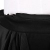 Women's Vintage Velvet Skater Skirt - Stretchy Flared Mini A-Line Skirt Black - 4 of 4