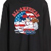 Men's - Disney - Mickey Americana Baseball Long Sleeve Graphic T-Shirt - 2 of 4