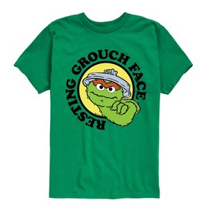 Boys' - Sesame Street - Resting Grouch Face Short Sleeve Graphic T-Shirt - 1 of 4
