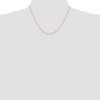 Black Bow Jewelry 1mm 10k Yellow Gold Solid Parisian Wheat Chain Necklace - 2 of 4