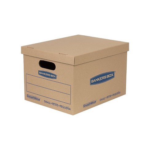 Bankers Box SmoothMove classic moving boxes, Small, 15''x12''x10'', 5/Pack (7714212)