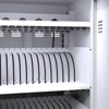 Mobile charging cart with lock and key, 4 universal wheeled laptop and tablet storage carts, lockable mobile storage station,white - 4 of 4