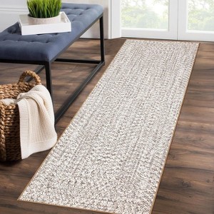 Acekool 5x7 Washable Braided Rug – Thin Non-Slip Floor Mat for Kitchen, Bedroom & Living Room - 1 of 4