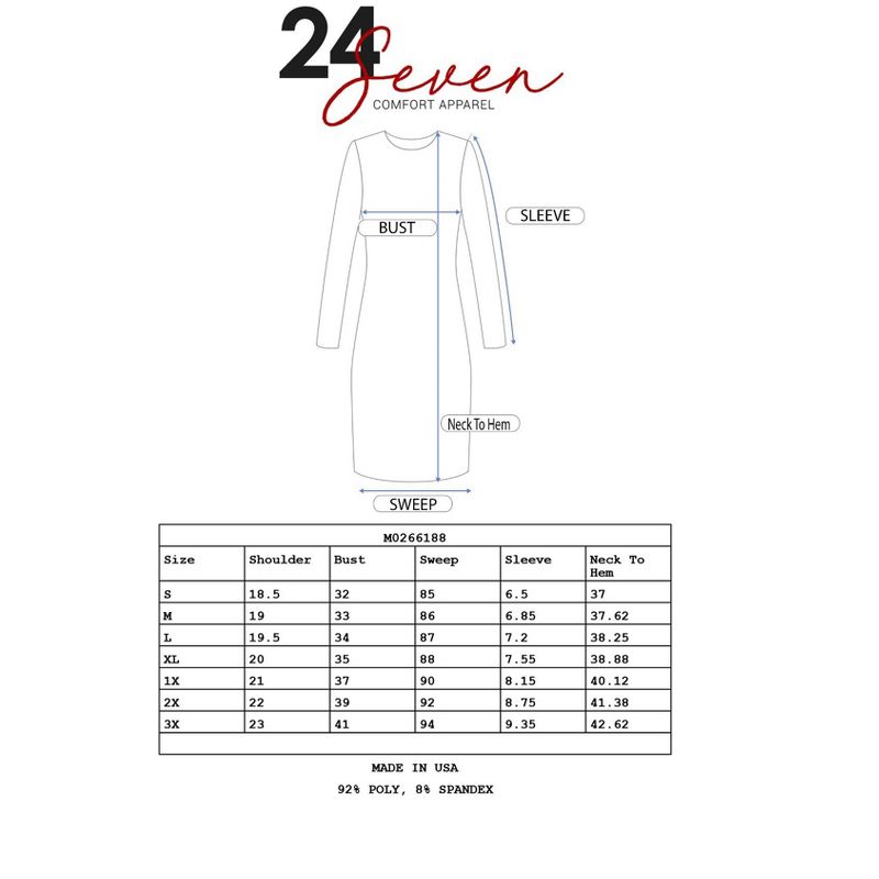 24seven Comfort Apparel Maternity Dress with Keyhole Neck, 4 of 5