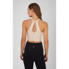 Yogalicious Womens 2-Pack Ribbed Seamless Day Dreamer V-Neck Bra Tank - 3 of 4