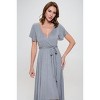 WEST K Women's Georgia Faux Wrap Dress with High-Low Hem and Tie Waist - 3 of 3