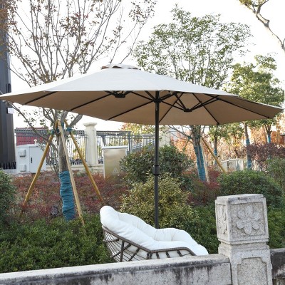 Double Sided Outdoor Umbrella With Crank,Patio Cantilever Umbrella,Umbrella For PatioOutdoor Furniture - Maison Boucle