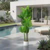 3.6FT Artificial Monstera Deliciosa Plant in Pot, Faux Tropical Palm Tree with 16 Leaves for Indoor & Outdoor Decor - 4 of 4